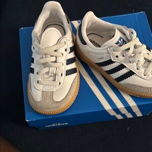 Adidas Samba Navy blue and White gum Sole